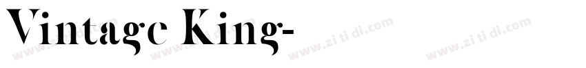 Vintage King字体转换